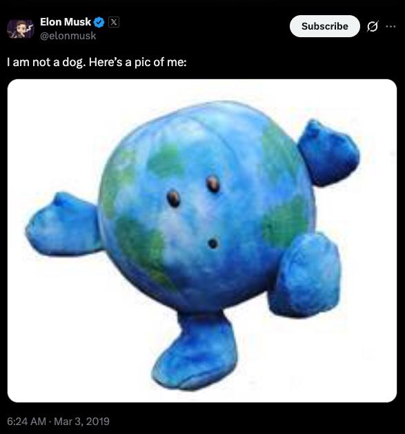 Not a Dog Tweet