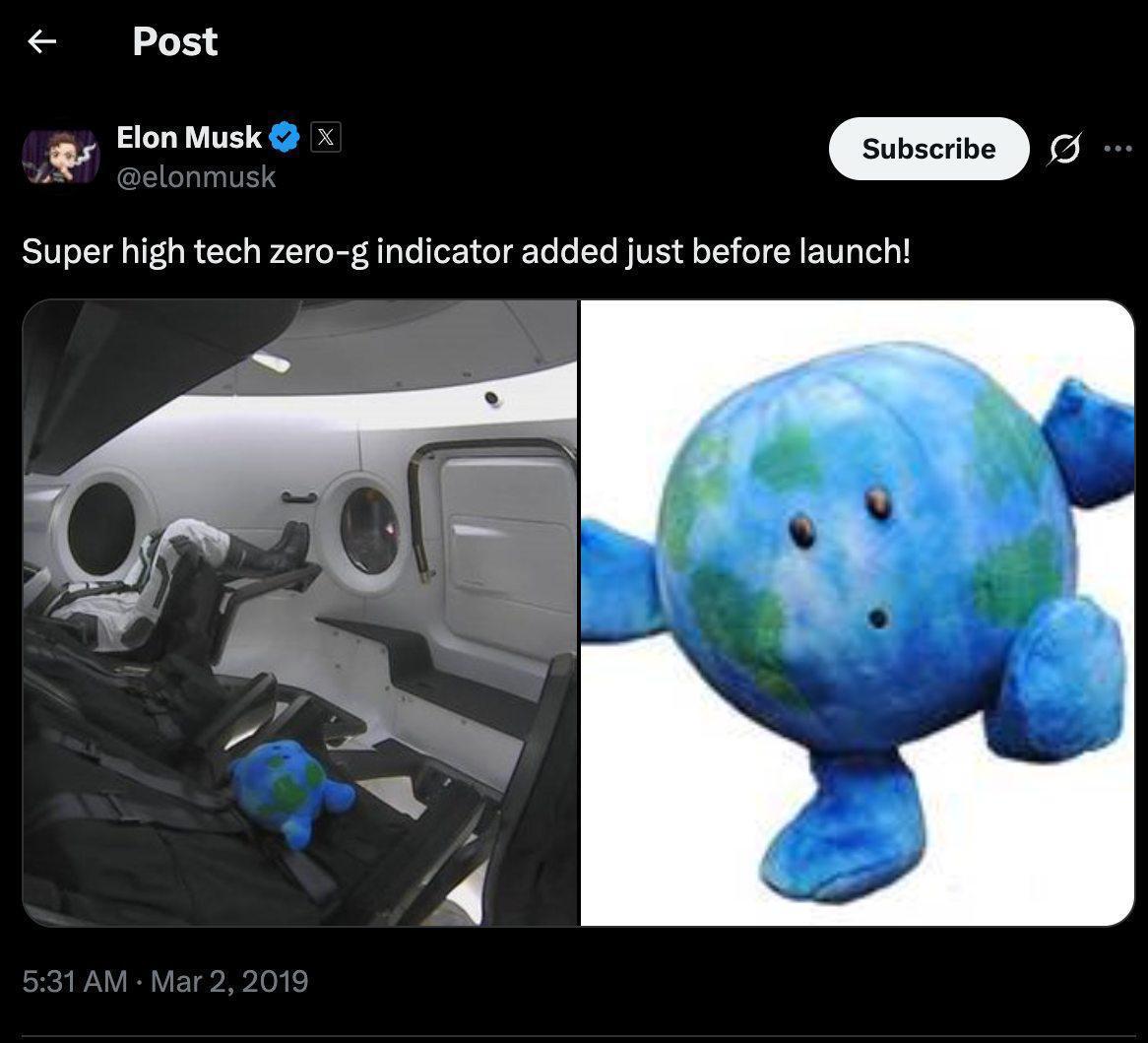 SpaceX Tweet